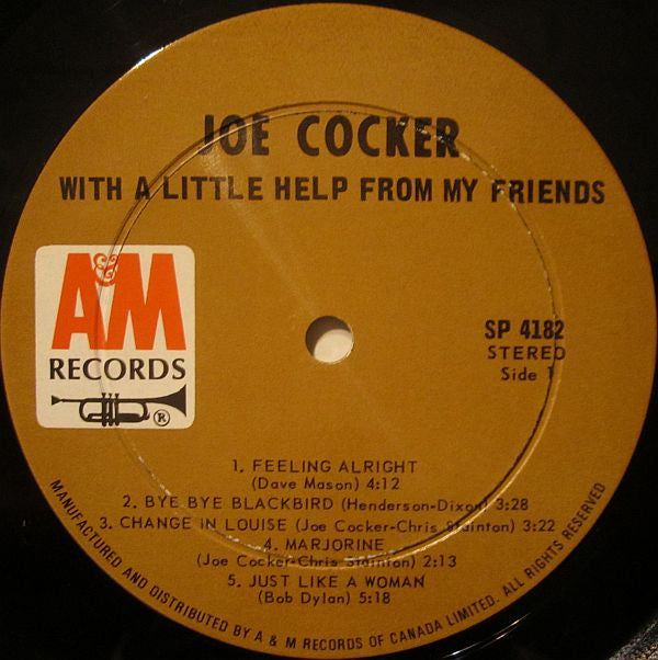 Joe Cocker : With A Little Help From My Friends (LP, Album, RE)