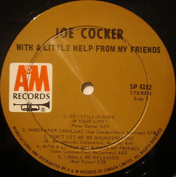 Joe Cocker : With A Little Help From My Friends (LP, Album, RE)