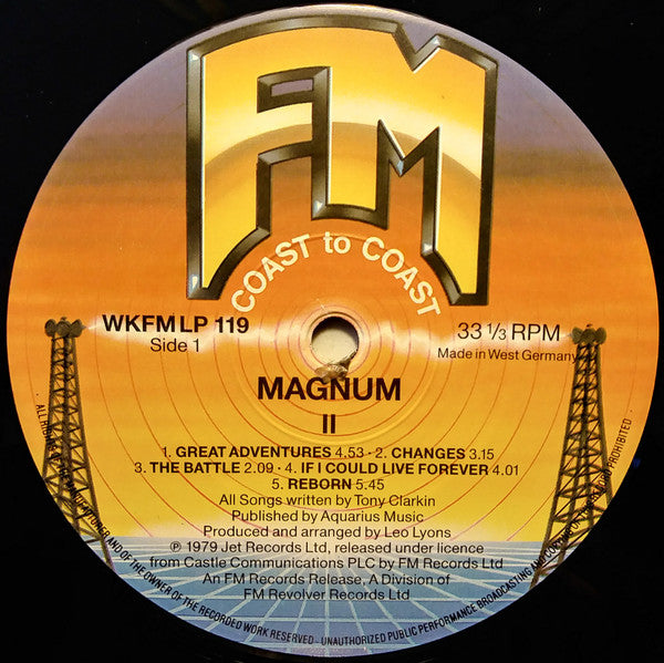 Magnum (3) : Magnum II (LP, Album, RE)