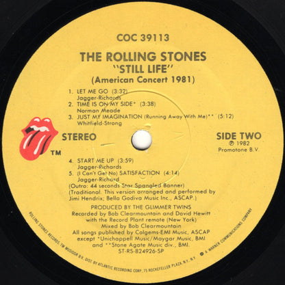 The Rolling Stones : Still Life (American Concert 1981) (LP, Album, SP-)