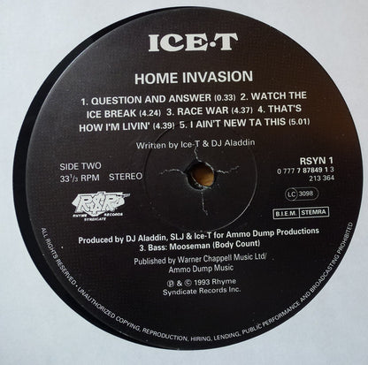 Ice-T : Home Invasion (2xLP, Album)