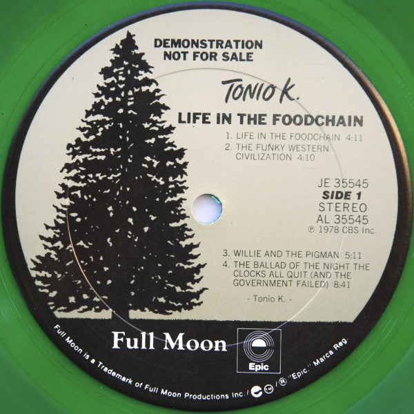 Tonio K. : Life In The Foodchain (LP, Album, Promo, Gre)