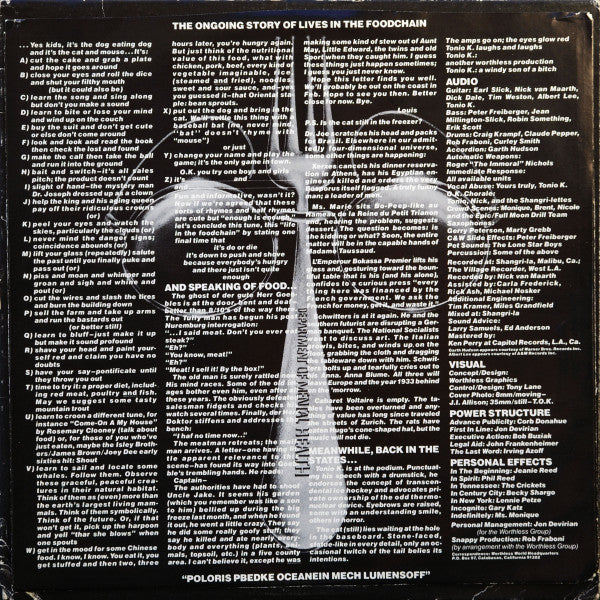 Tonio K. : Life In The Foodchain (LP, Album, Promo, Gre)