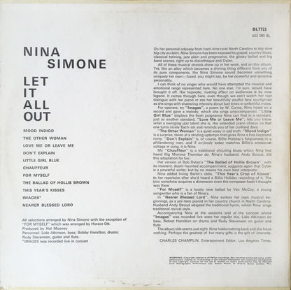 Nina Simone : Let It All Out (LP, Album, Mono)