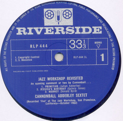 Cannonball Adderley Sextet : Jazz Workshop Revisited (LP, Album, Mono)
