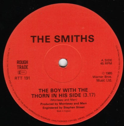 The Smiths : The Boy With The Thorn In His Side (12", Single, CBS)