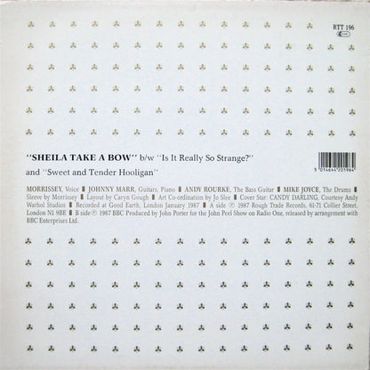 The Smiths : Sheila Take A Bow (12", Single, CBS)