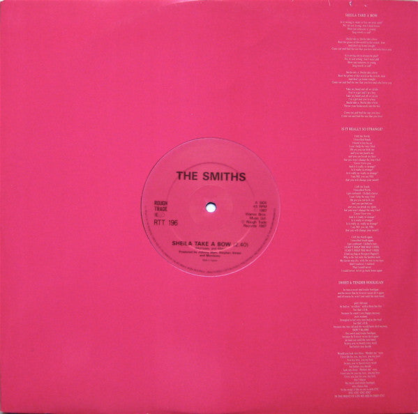 The Smiths : Sheila Take A Bow (12", Single, CBS)