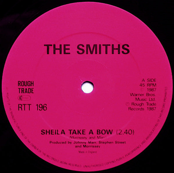 The Smiths : Sheila Take A Bow (12", Single, CBS)