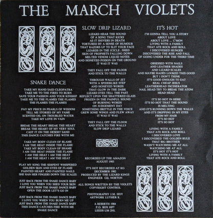 The March Violets : Snake Dance (12")