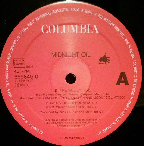Midnight Oil : In The Valley (12")
