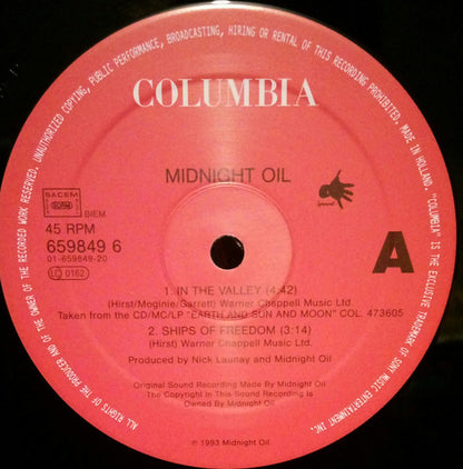 Midnight Oil : In The Valley (12")