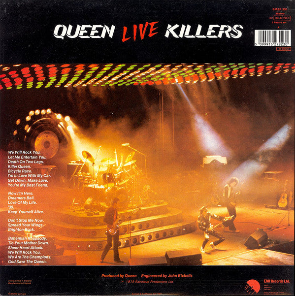 Queen : Live Killers (2xLP, Album, RE, Gat)