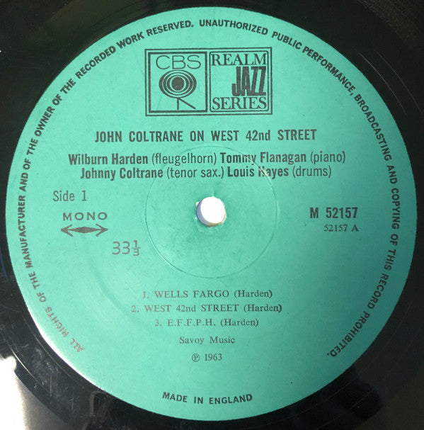 John Coltrane : On West 42nd Street (LP, Album, Mono, RE)