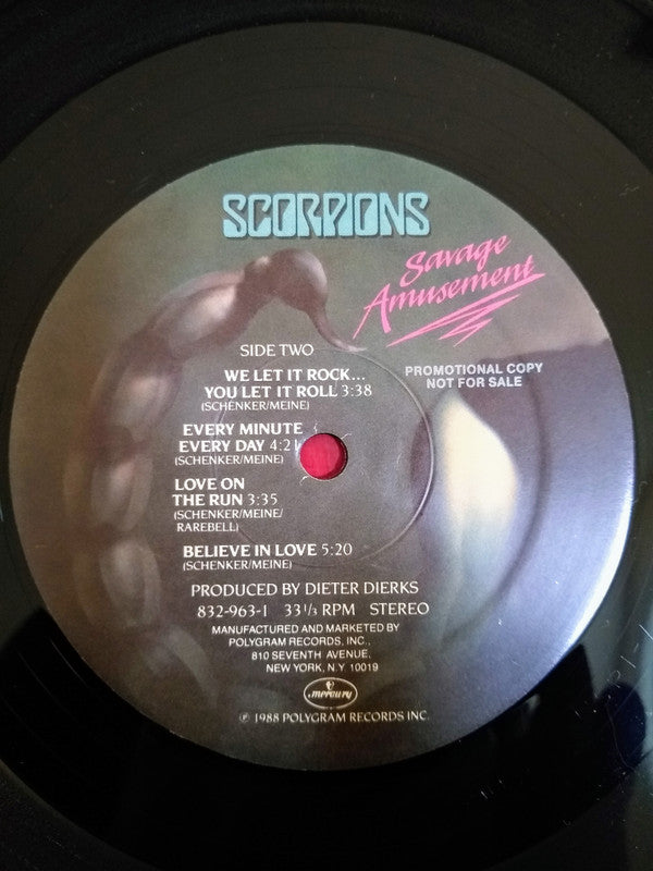 Scorpions : Savage Amusement (LP, Album, Promo)