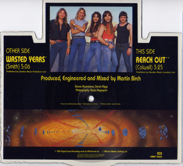 Iron Maiden : Wasted Years (7", Shape, Single, Pic)
