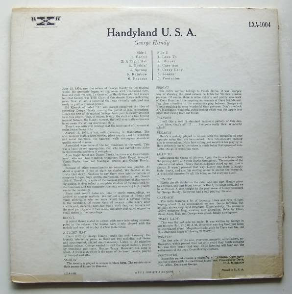 George Handy : Handyland U.S.A. (LP)
