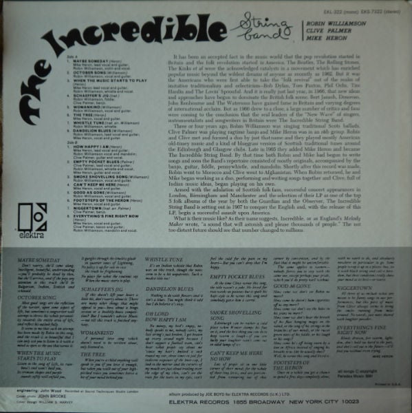 The Incredible String Band : The Incredible String Band (LP, Album, RP, Red)