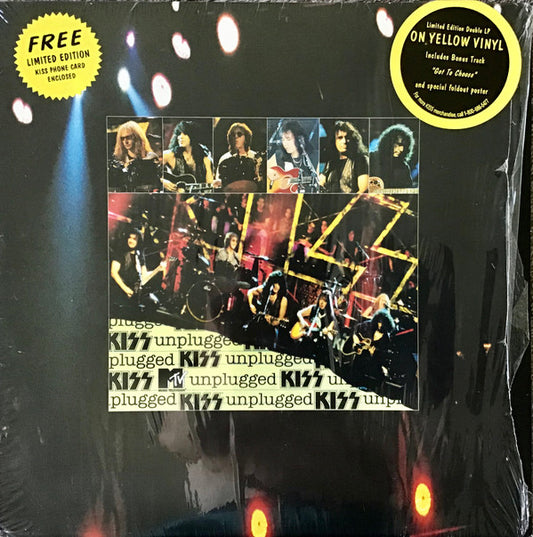 Kiss : MTV Unplugged (2xLP, Album, Ltd, Yel)