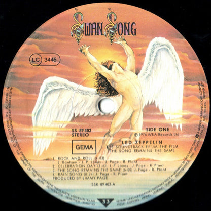 Led Zeppelin : The Soundtrack From The Film The Song Remains The Same (2xLP, Album, RP)