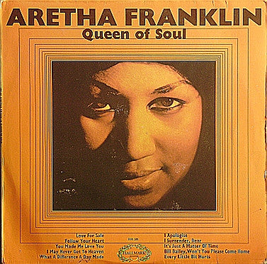 Aretha Franklin : Queen Of Soul (LP, Comp, Mono)
