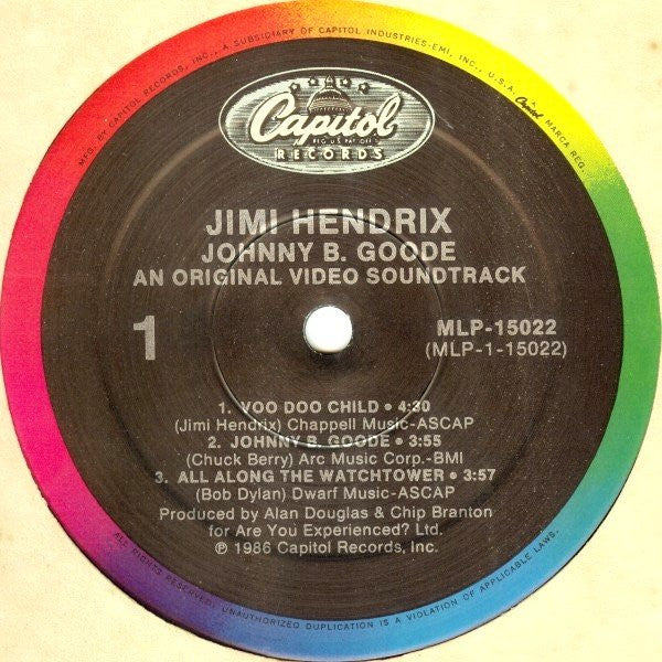 Jimi Hendrix : Johnny B. Goode (An Original Video Soundtrack) (12", MiniAlbum)