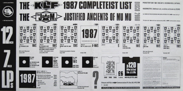 The Justified Ancients Of Mu Mu : Who Killed The JAMs? (LP, Album)