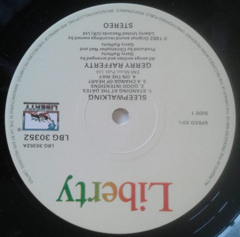 Gerry Rafferty : Sleepwalking (LP, Album)
