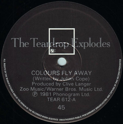 The Teardrop Explodes : Colours Fly Away (12", Single)