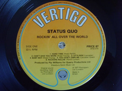 Status Quo : Rockin' All Over The World (LP, Album, RE)