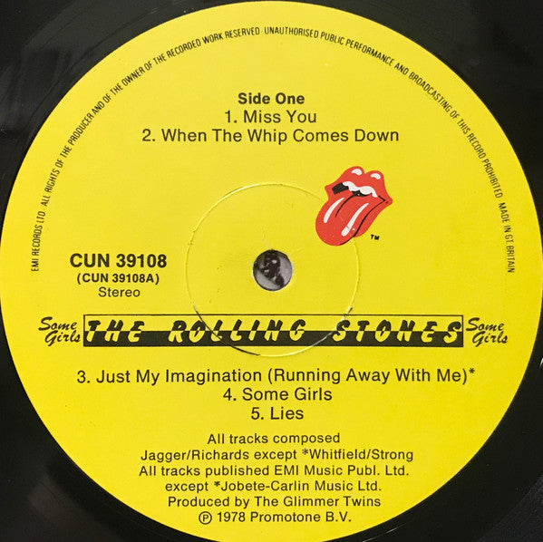 The Rolling Stones : Some Girls (LP, Album, Blu)