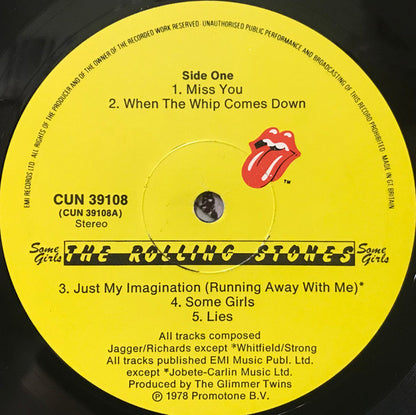 The Rolling Stones : Some Girls (LP, Album, Blu)