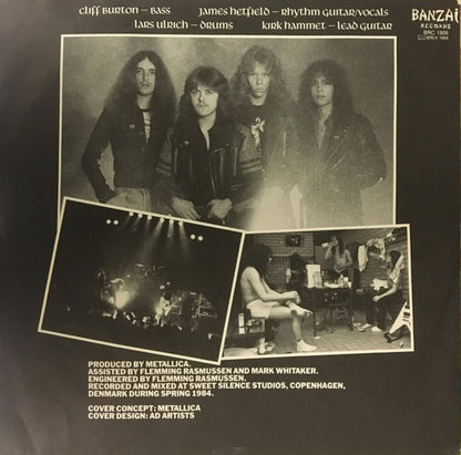 Metallica : Ride The Lightning (LP, Album, Whi)