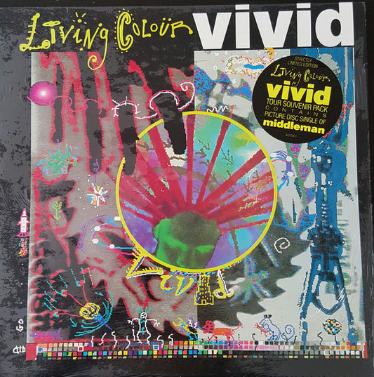 Living Colour : Vivid (LP, Album, Ltd, Wit)