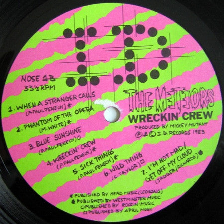 The Meteors - Wreckin' Crew (LP, Album, Cen) (Very Good Plus (VG