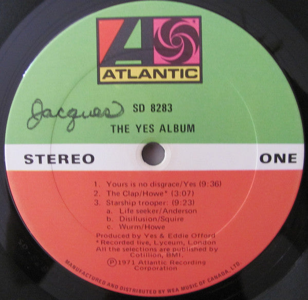 Yes : The Yes Album (LP, Album, RP, Gat)