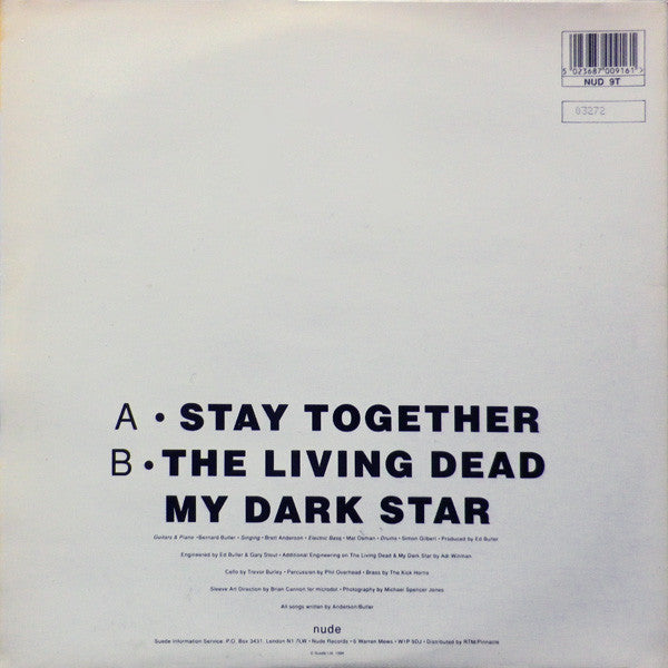 Suede : Stay Together (12", Single, Ltd, Num, Gat)