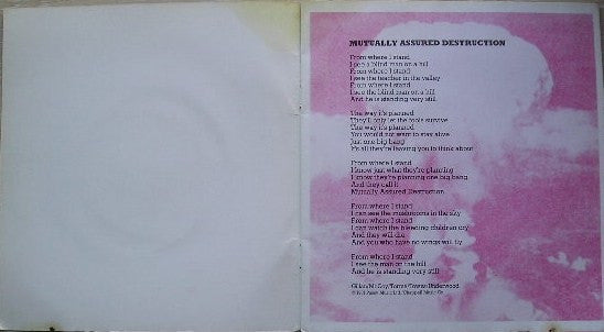 Gillan : Mutually Assured Destruction (7", Single, M/Print, Boo)