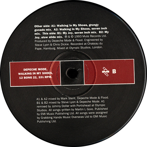 Depeche Mode : Walking In My Shoes (12", Single)