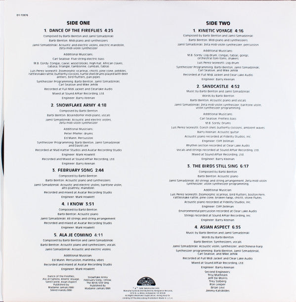 Barbi Benton : Kinetic Voyage (LP, Album)