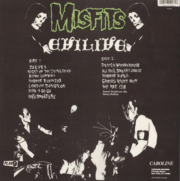Misfits : Evilive (LP, Album, Bla)