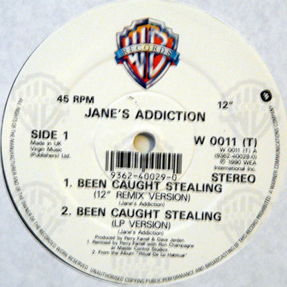 Jane's Addiction : Been Caught Stealing (12" + Box, Ltd)