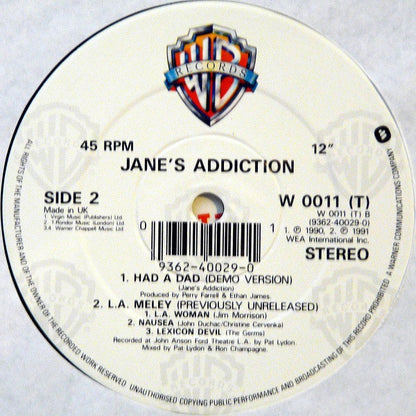 Jane's Addiction : Been Caught Stealing (12" + Box, Ltd)