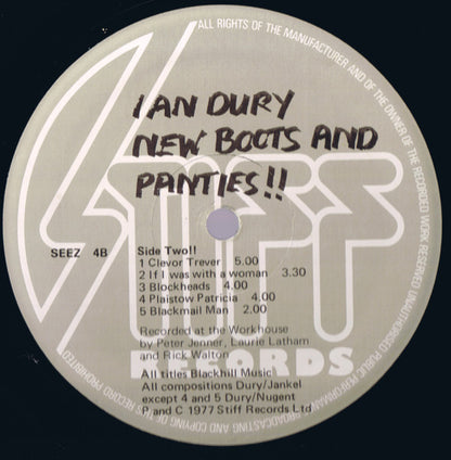 Ian Dury : New Boots And Panties!! (LP, Album, RE, WEA)