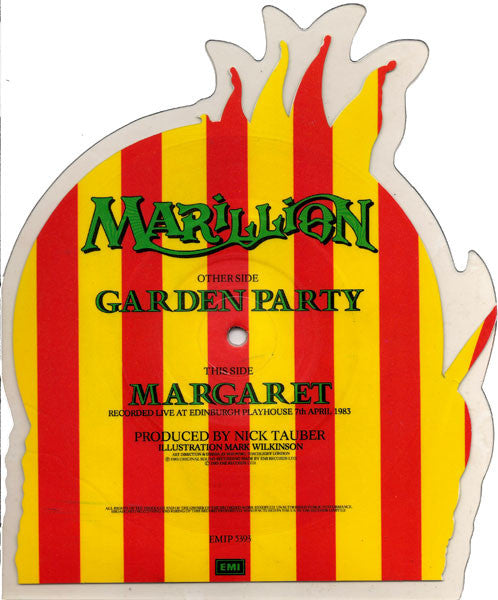 Marillion : Garden Party / Margaret (7", Shape, Single, Pic)