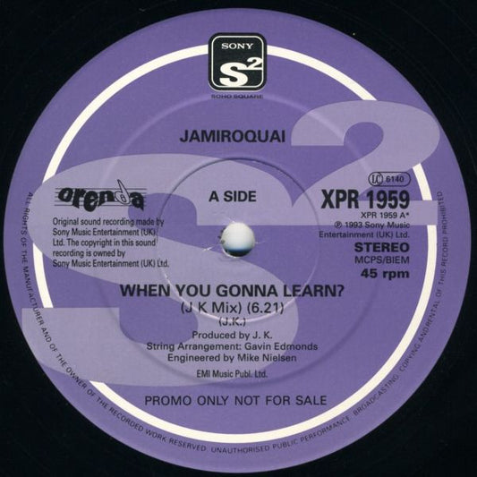 Jamiroquai : When You Gonna Learn (12", Promo)