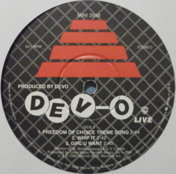 Devo : Dev-O Live (12", EP, Win)